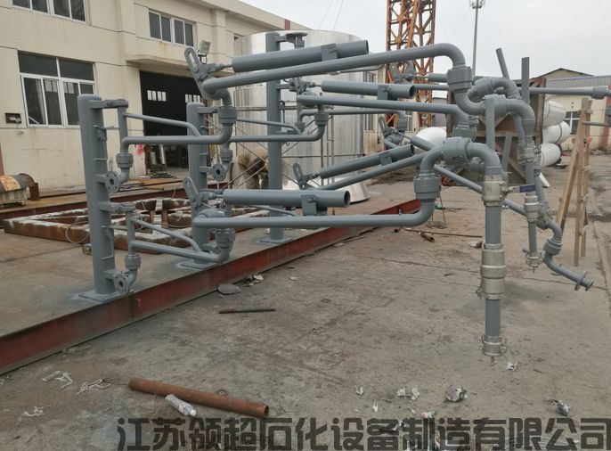 內(nèi)蒙古烏?？蛻舳ㄖ撇少?gòu)的一批AL2543型汽車底部裝卸鶴管已通過物流發(fā)往使用現(xiàn)場(chǎng)(1)