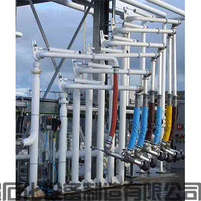 陜西某石化有限公司采購(gòu)的一批AL2402汽柴油裝車(chē)用汽車(chē)頂部裝車(chē)鶴管已投入使用中(圖1)